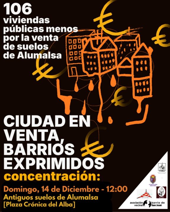 Concentración CIUDAD EN VENTA, BARRIOS EXPRIMIDOS