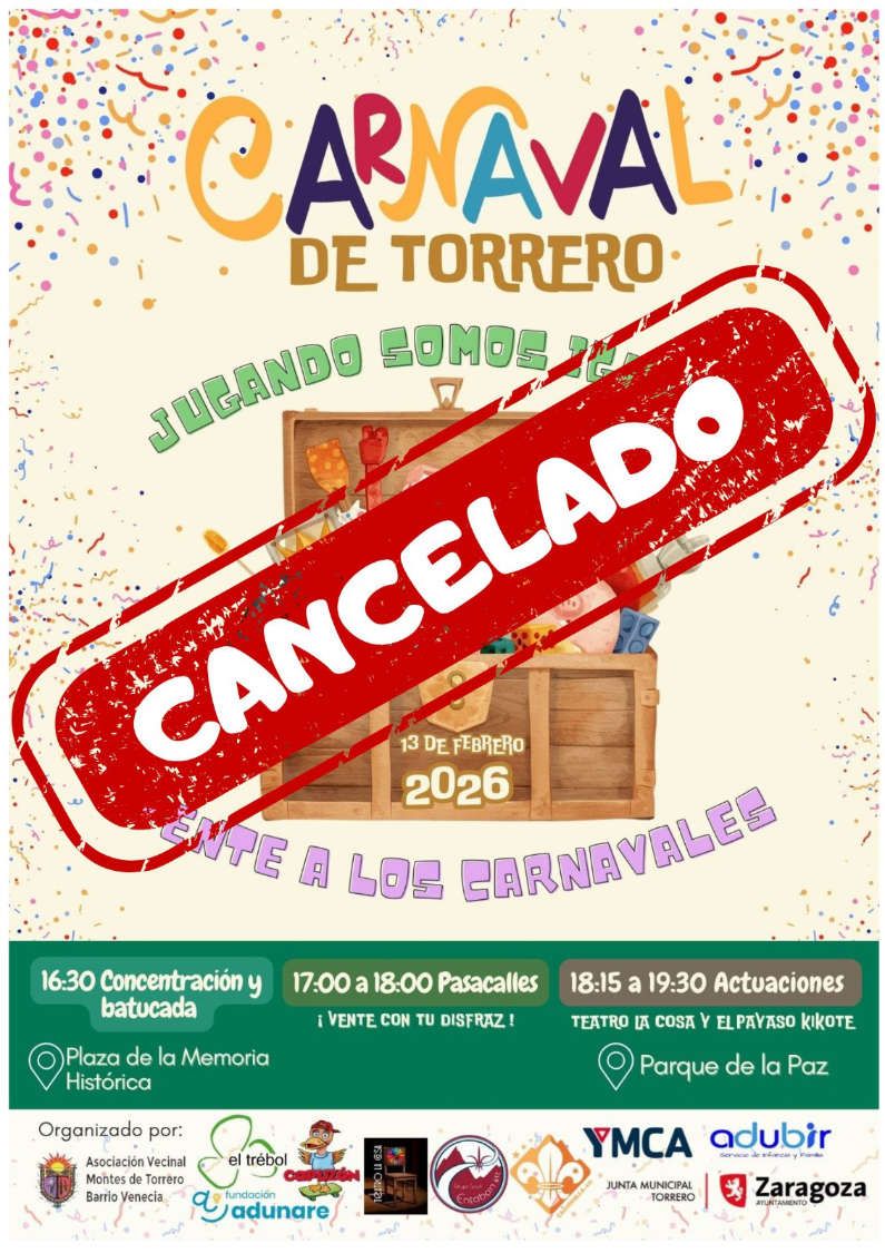 Actividades del Carnaval Torrero 2026