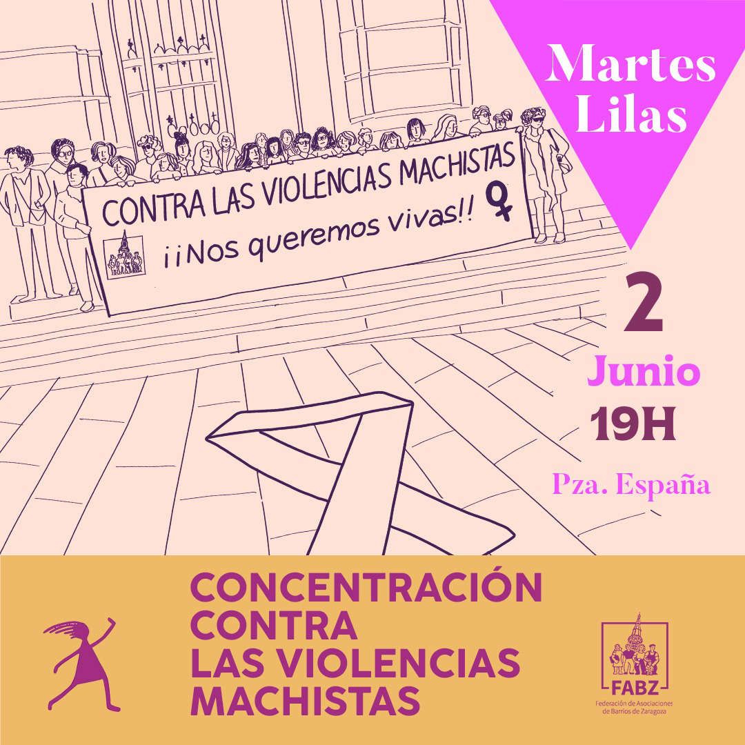 Martes Lilas Junio 2026: Concentración contra las violencias machistas