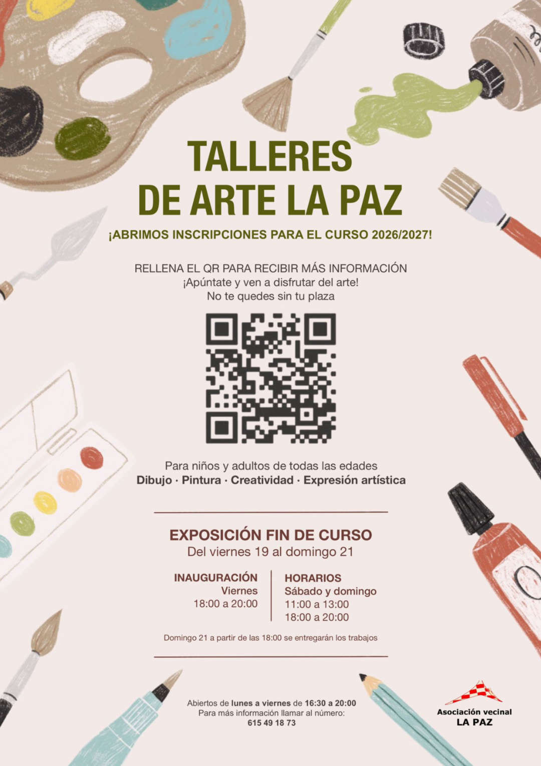 Talleres Arte La Paz 2026