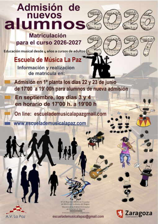 Admisión de alumnos Escuela de Música La Paz 2026-2027 item-thumbnail