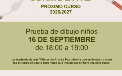 Comienzan el curso de Talleres de Arte La Paz con la prueba de dibujo a niños