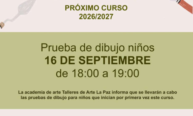 Comienzan el curso de Talleres de Arte La Paz con la prueba de dibujo a niños